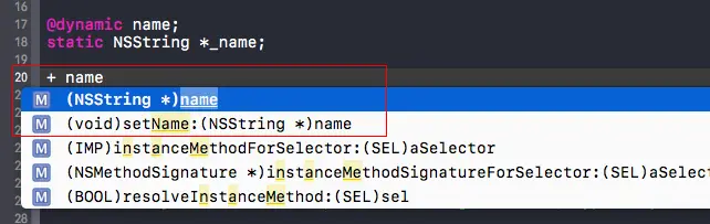 类方法的提示证明有相关的方法声明