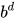 b^d