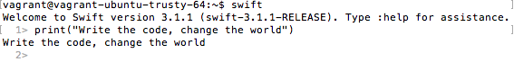 Your Swift code on Ubuntu