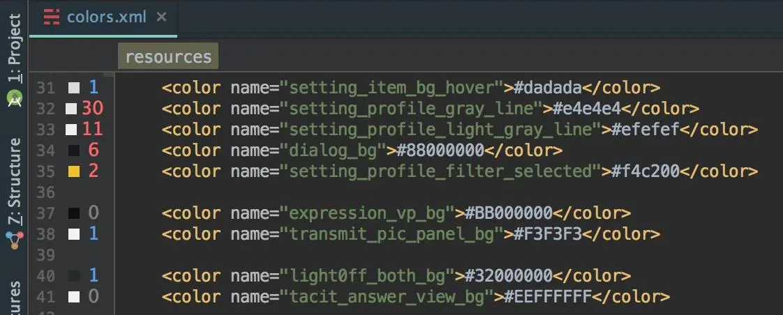 Android-Resource-Usage-Count 使用