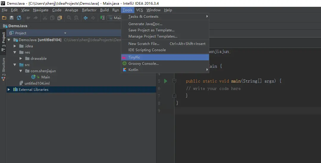 Tools目录下找到TinyPic