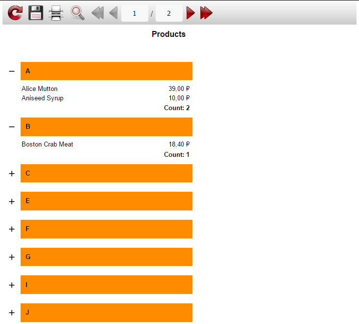 如何在web报表中添加下拉列表