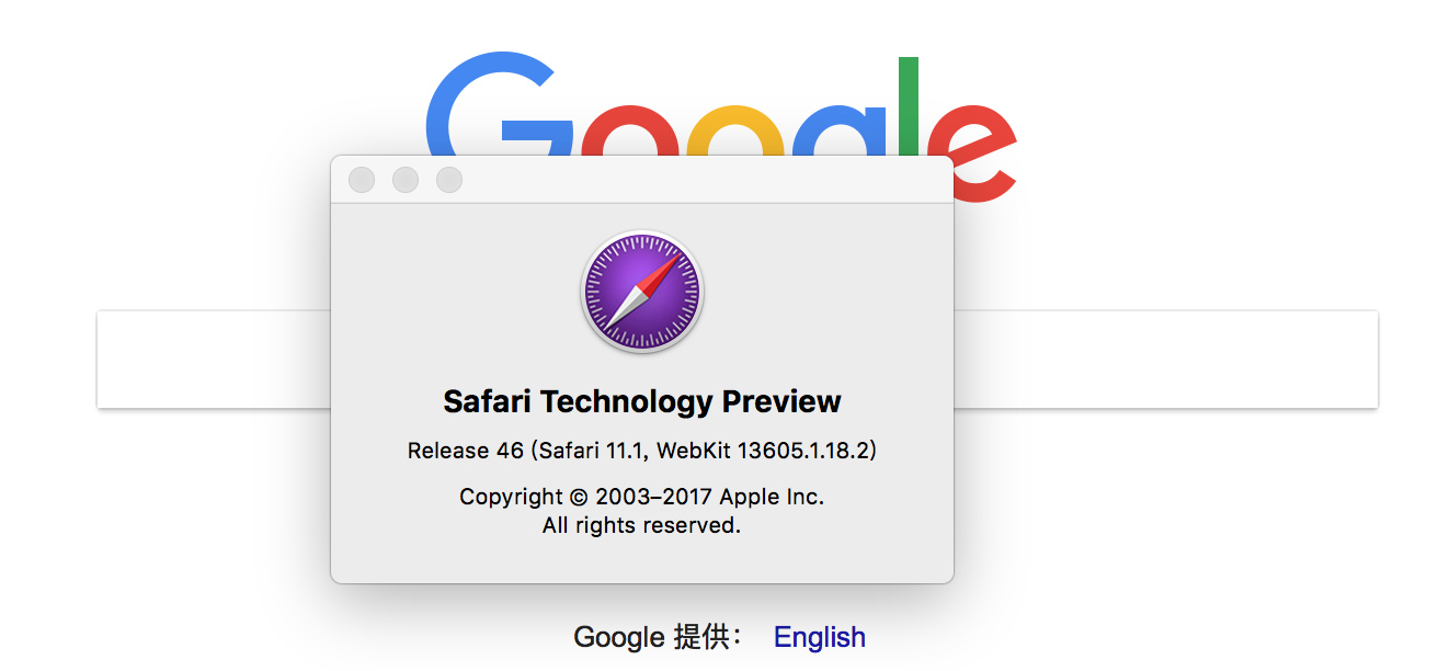 Safari 46 技术预览版