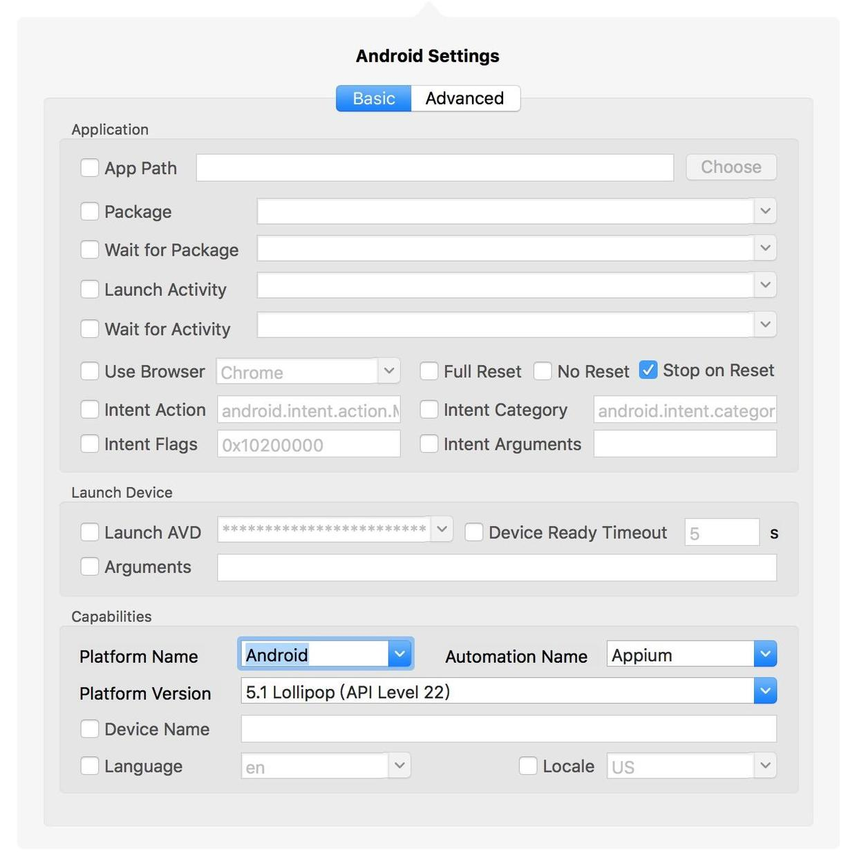 点击 “ 安卓 ” 设置Android