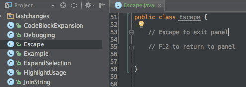 回到上一个工具窗口