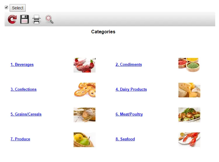 使用Ajax更新ASP.Net MVC项目中的报表对象