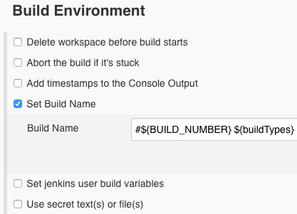 定制build名称