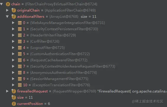 SpringSecurity核心过滤器链分析