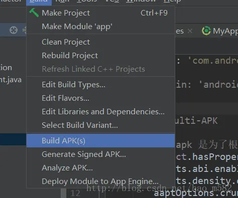 build apk（S）