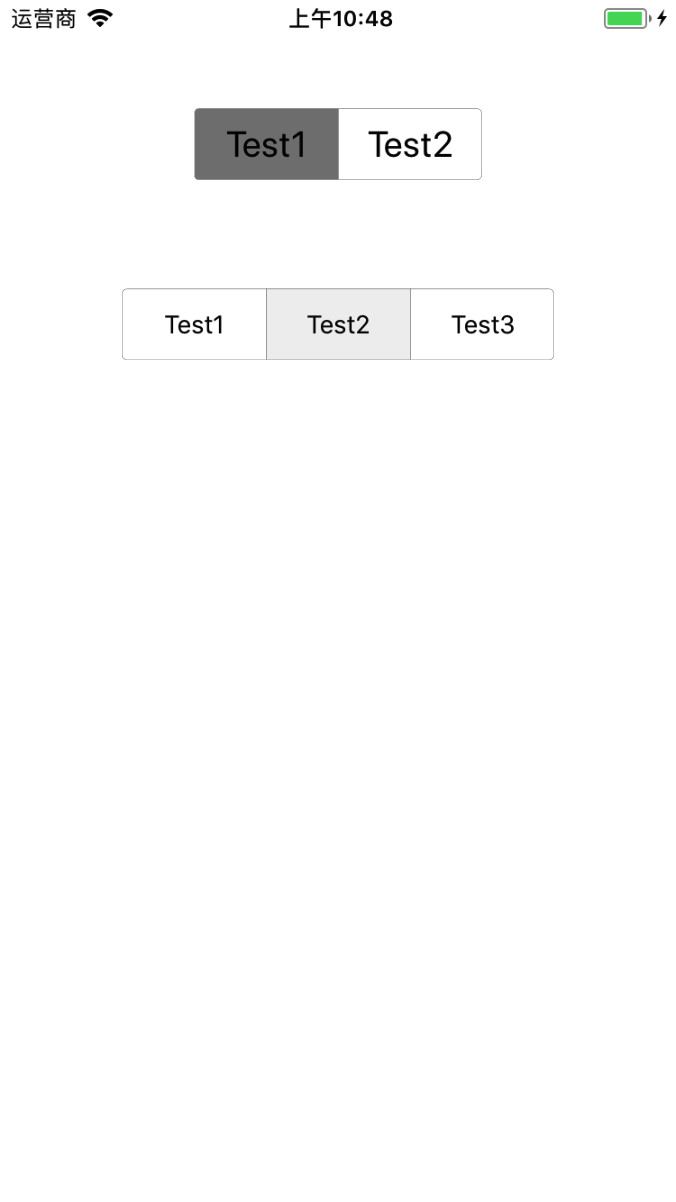 一款自定的segmented control