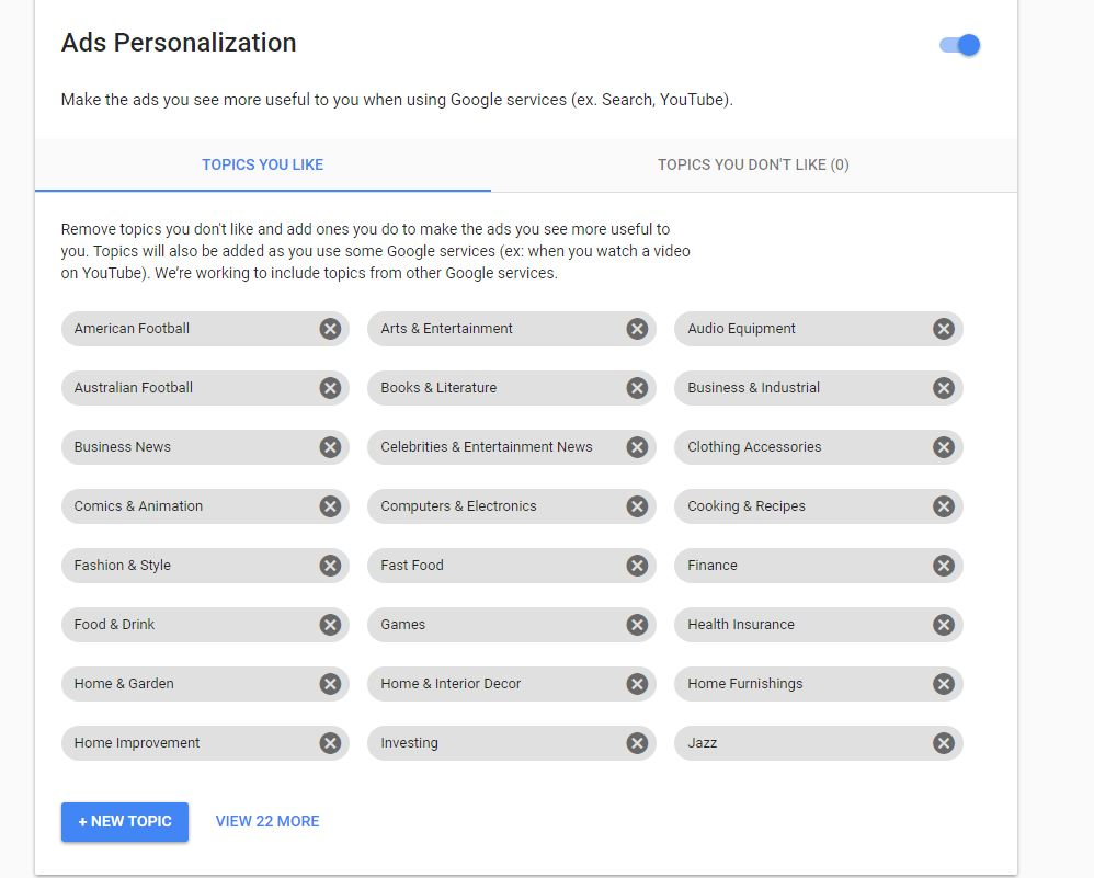 如何限制Google这样的互联网公司收集个人信息