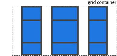 Example of justify-content set to space-evenly
