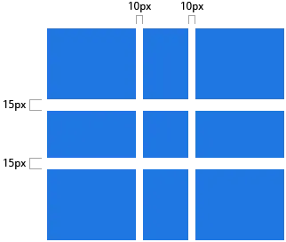 Example of grid-column-gap and grid-row-gap