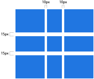 Example of grid-column-gap and grid-row-gap