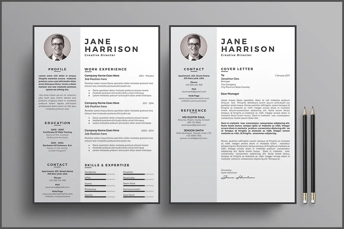 6款简洁多风格的求职简历-稀土区