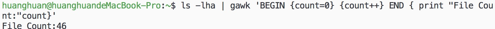 awk count