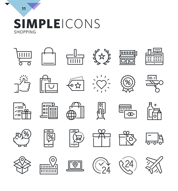 700枚简洁的多种类线型 icon图标下载-稀土区