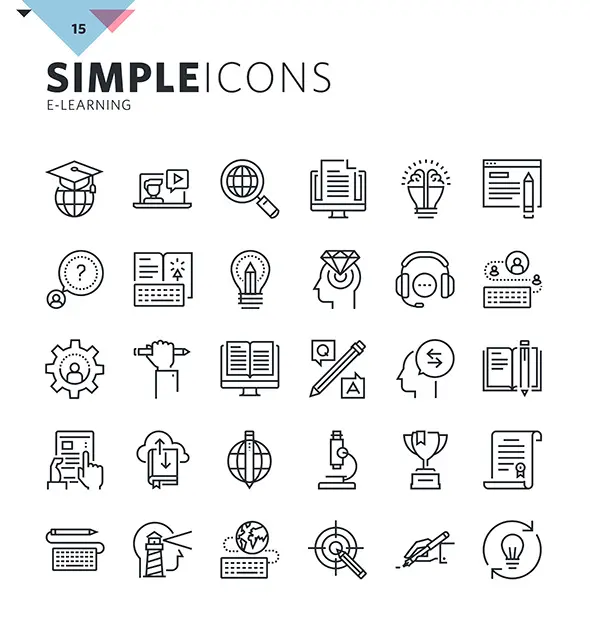 700枚简洁的多种类线型 icon图标下载-稀土区