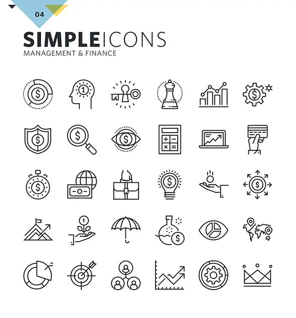 700枚简洁的多种类线型 icon图标下载-稀土区