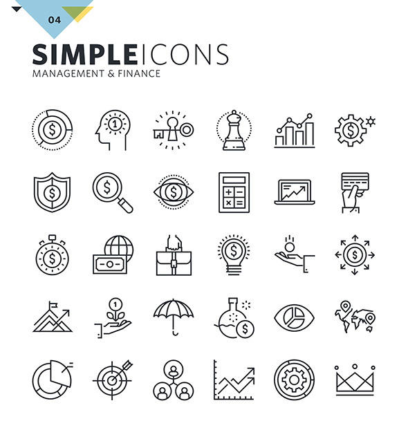 700枚简洁的多种类线型 icon图标下载-稀土区