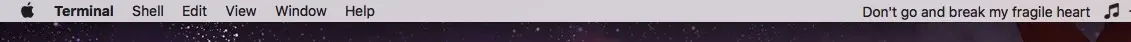 menu bar lyrics