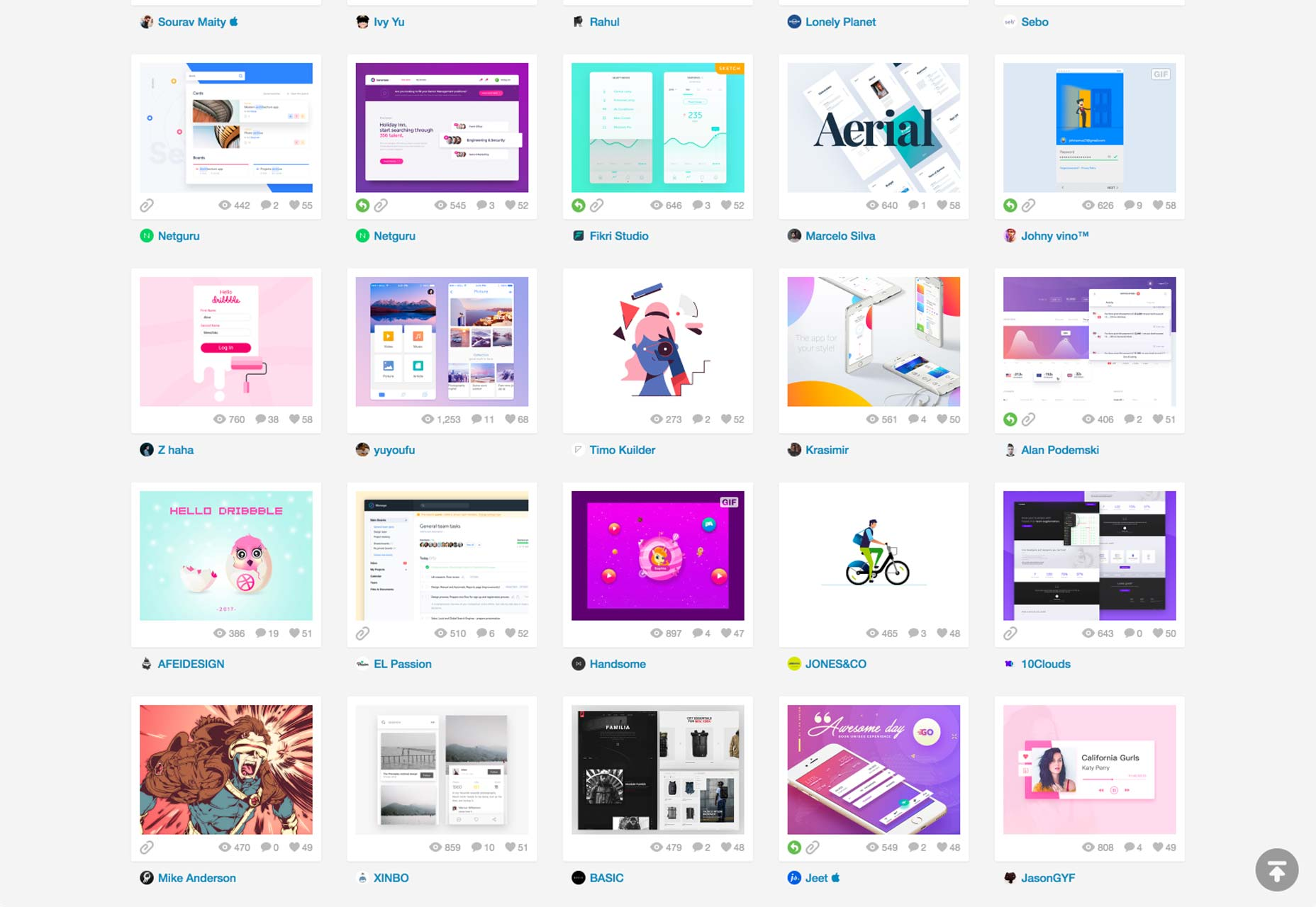 50+ 创意卡片式设计欣赏-稀土区