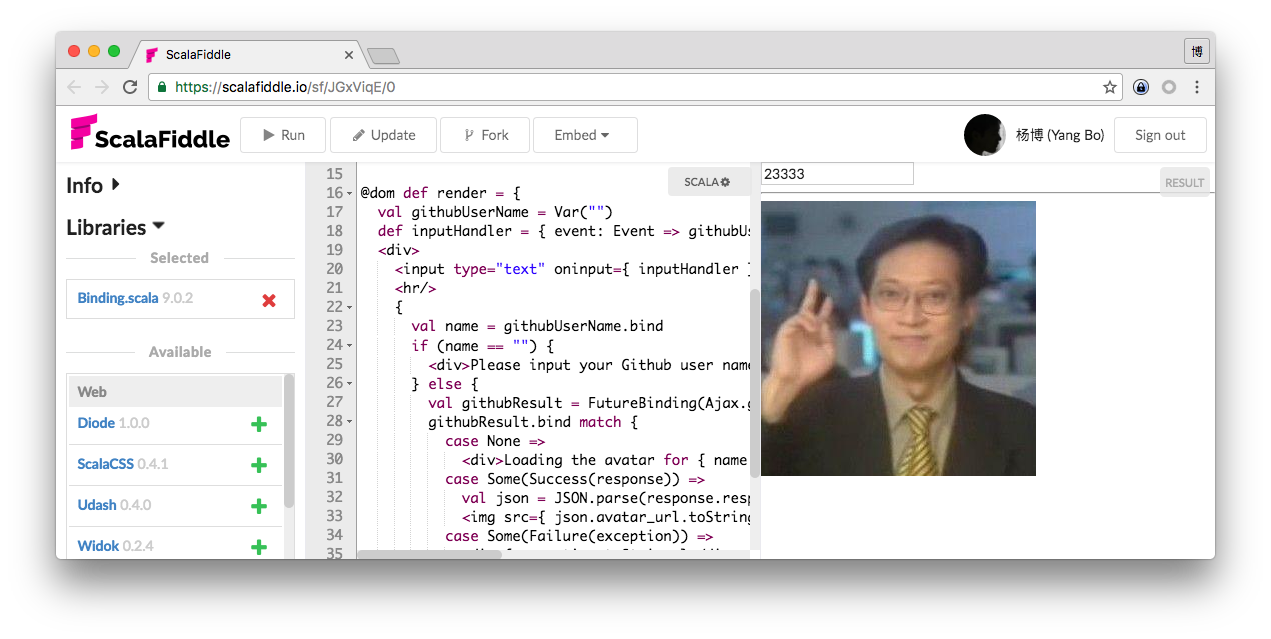 从 Github 加载头像