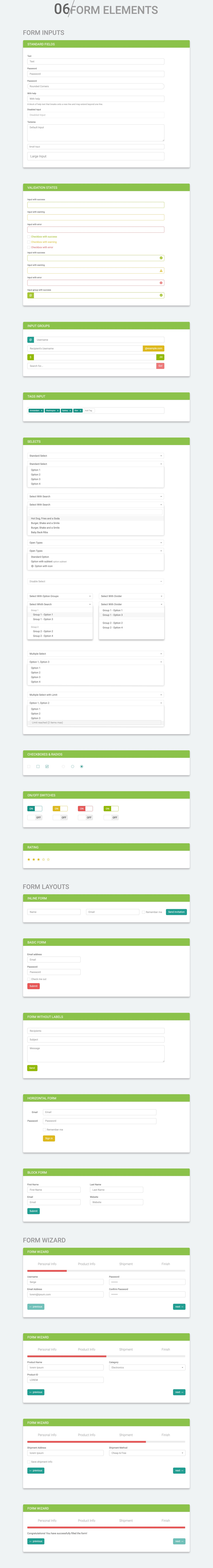 一套简洁多彩的 Bootstrap UI 组件-稀土区