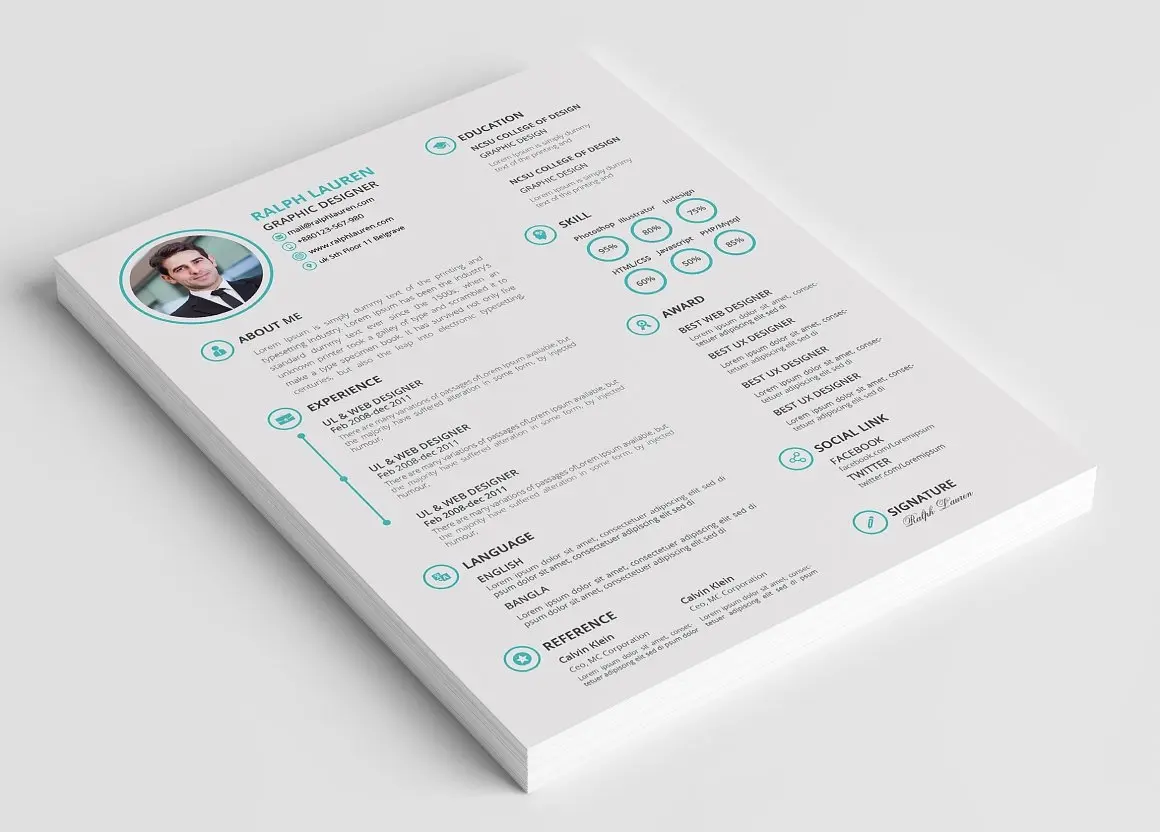 12款优质简洁的个人简历打包下载-稀土区