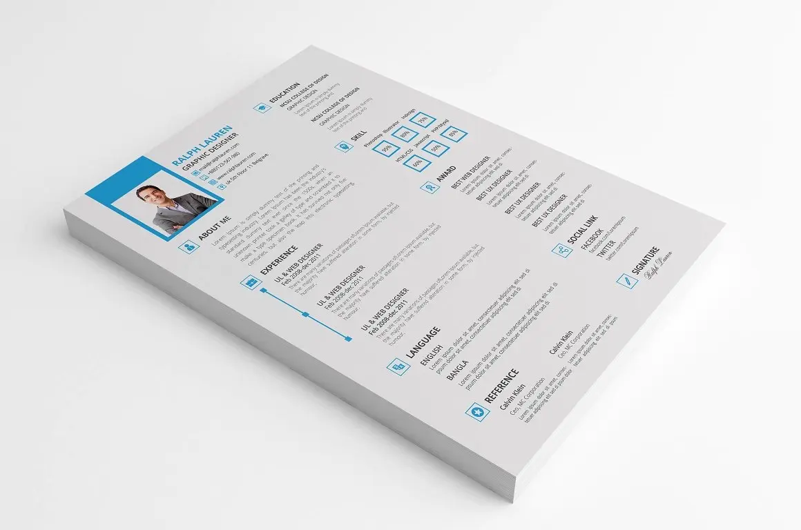 12款优质简洁的个人简历打包下载-稀土区