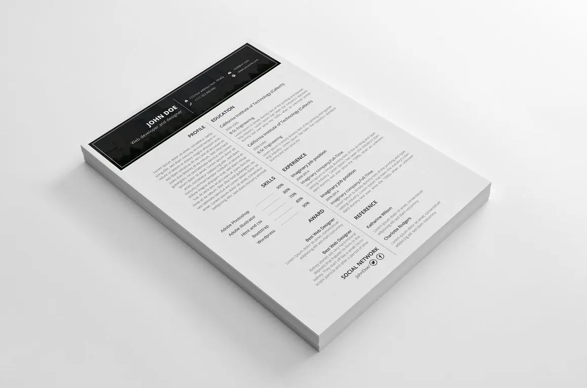 12款优质简洁的个人简历打包下载-稀土区