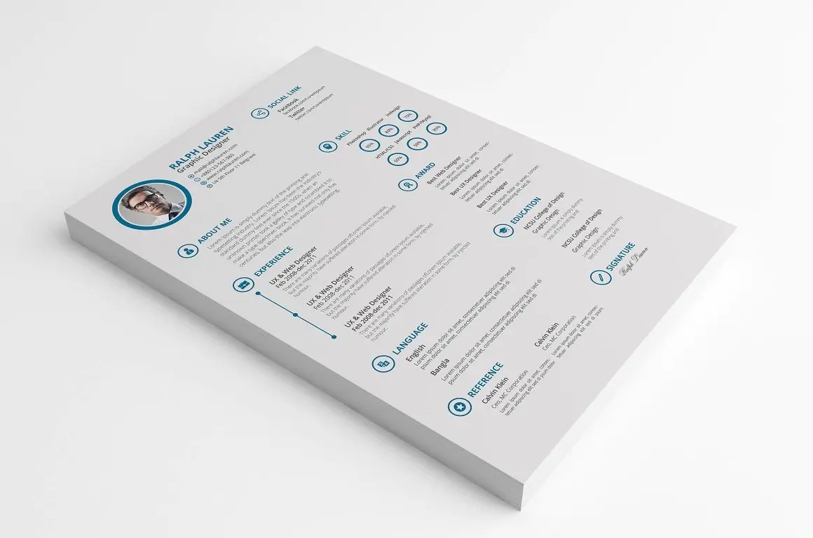 12款优质简洁的个人简历打包下载-稀土区