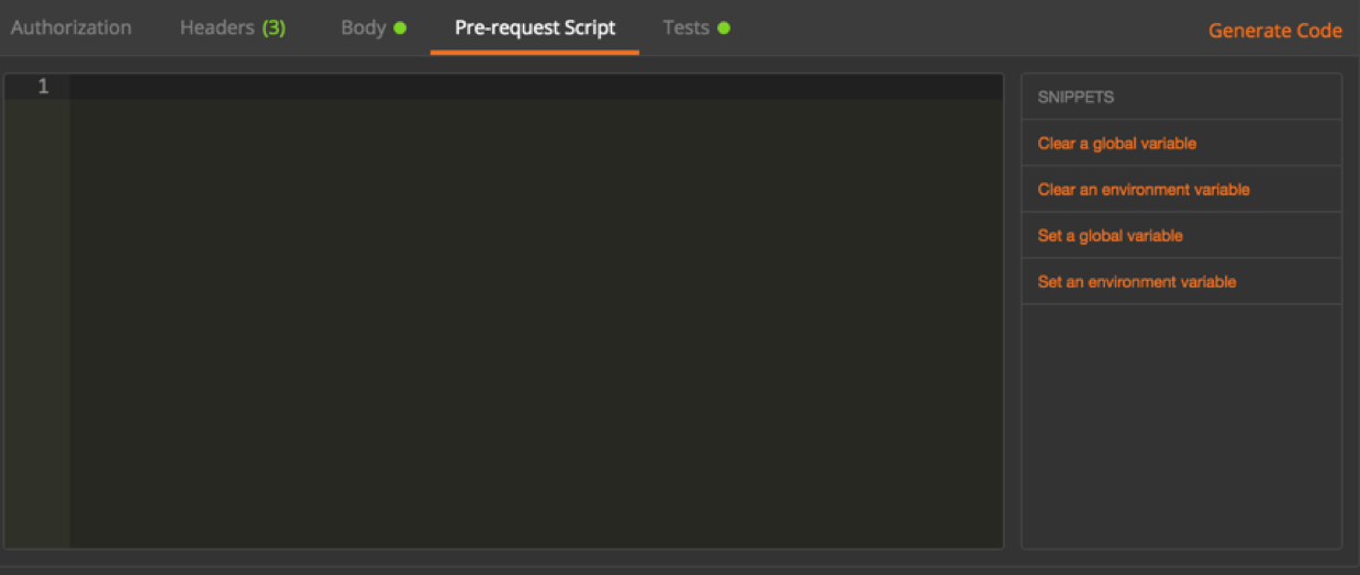 Pre-request Script设置