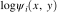 $\log \psi_i(x,y)$