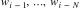 $w_{i-1}, \dots, w_{i-N}$