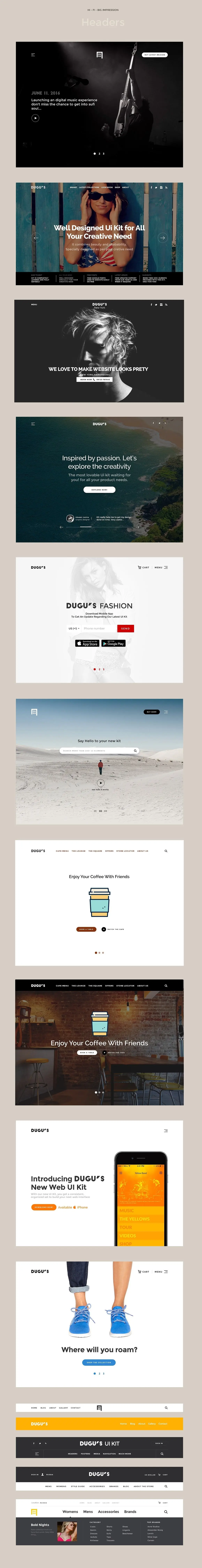 一套炫酷多样式的 Web UI 模板-稀土区