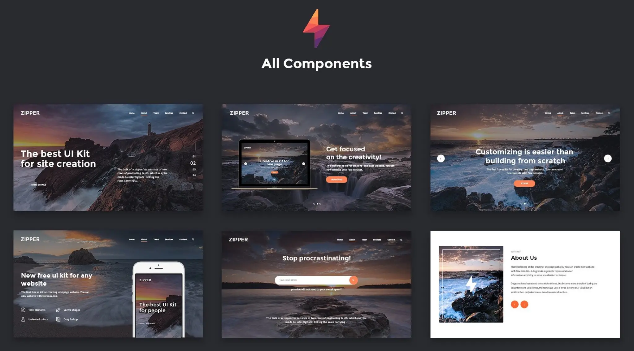 创意现代化 Web UI 组件下载-稀土区