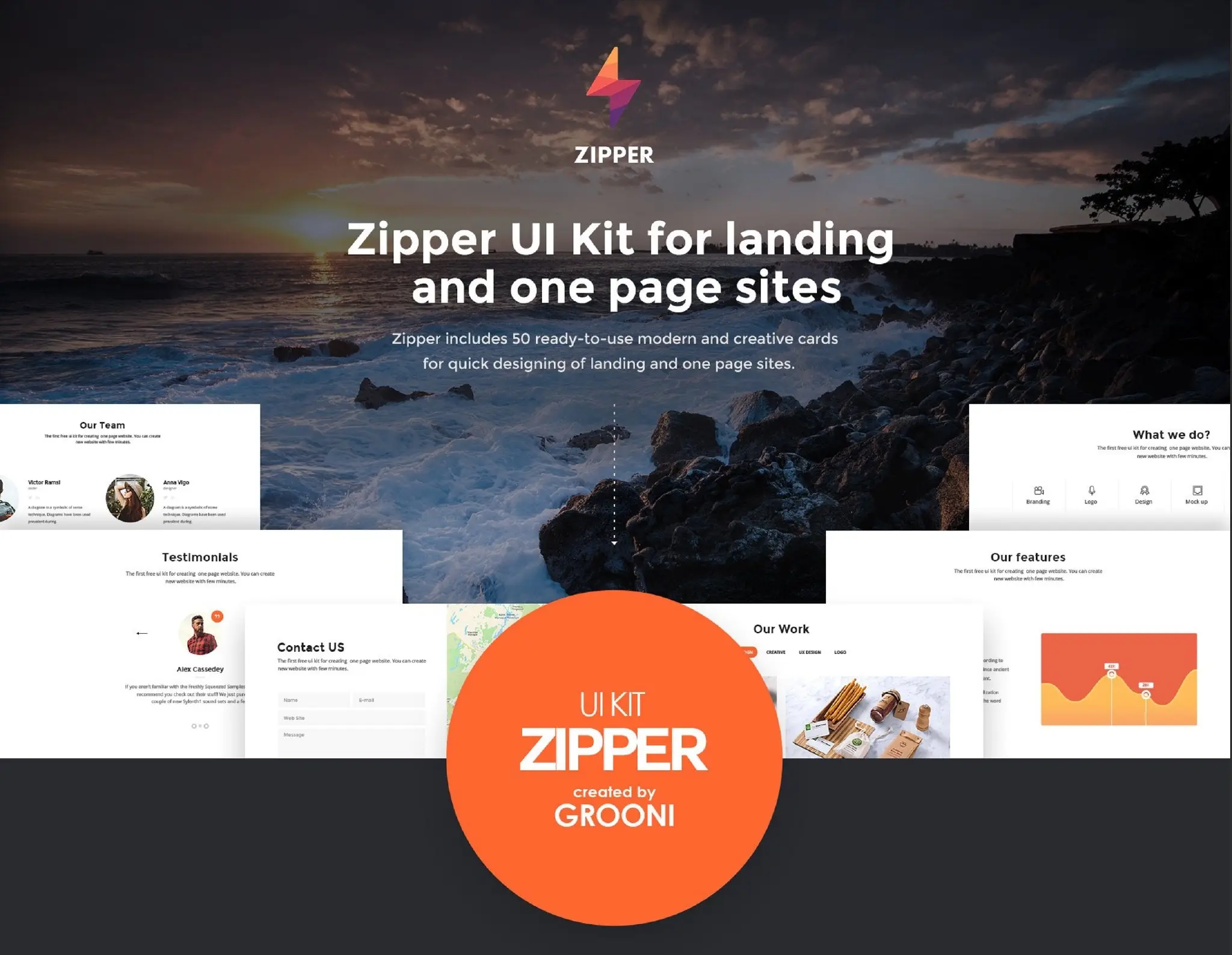 创意现代化 Web UI 组件下载-稀土区