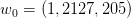w_0=(1,2127,205)