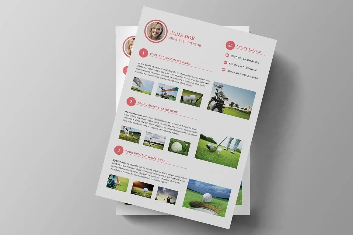 7款简洁精致的求职简历模板-稀土区