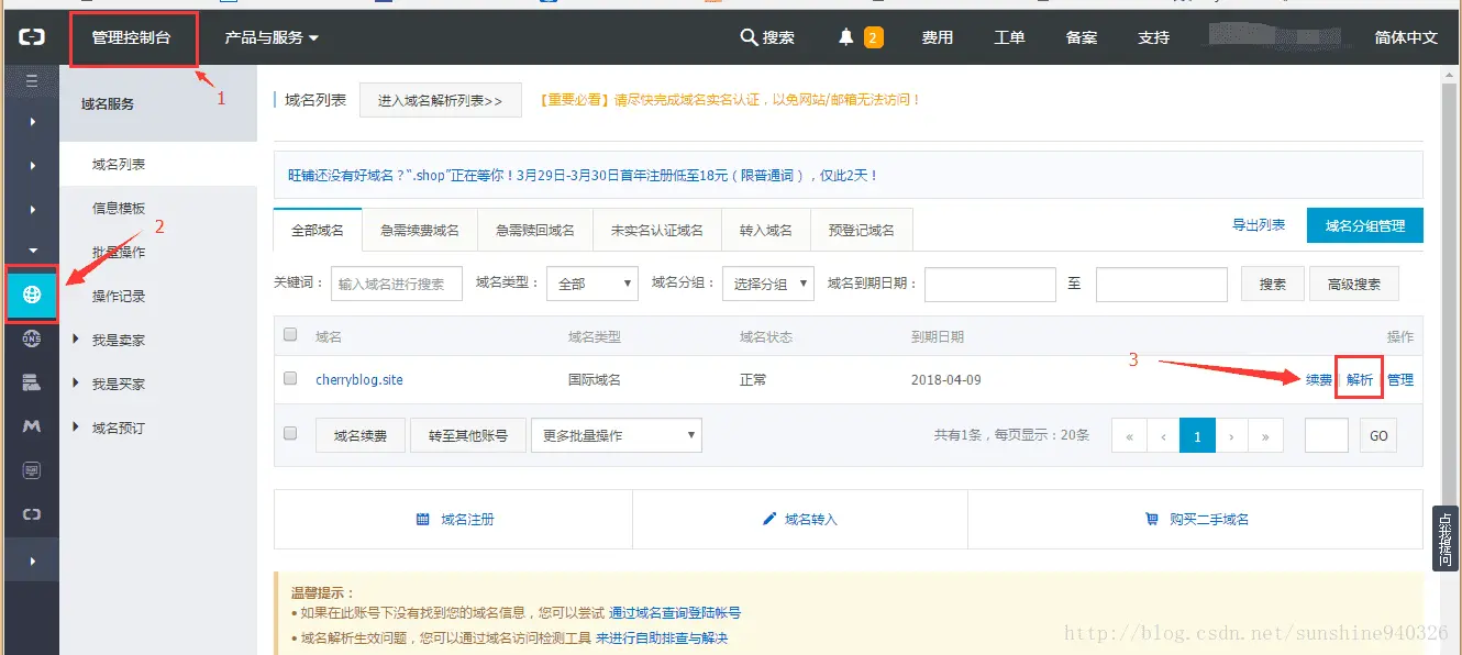 解析dns