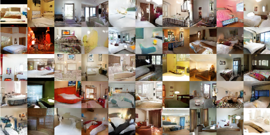 使用DCGAN生成卧室图像