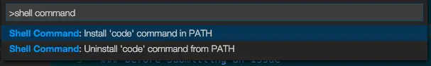 shell command