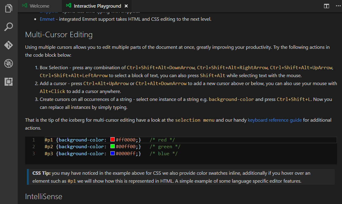 interactive playground