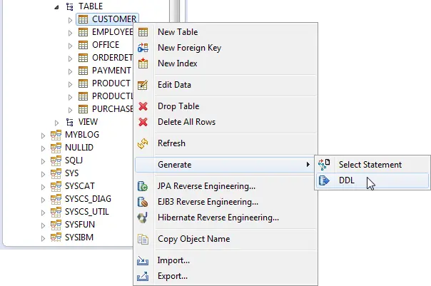 MyEclipse数据库工具