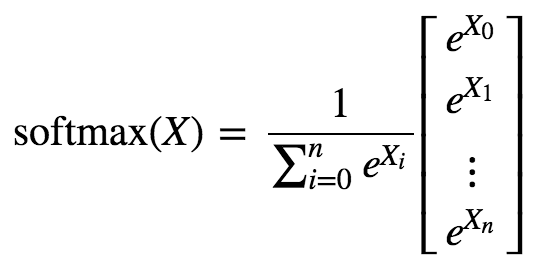 softmax(X)