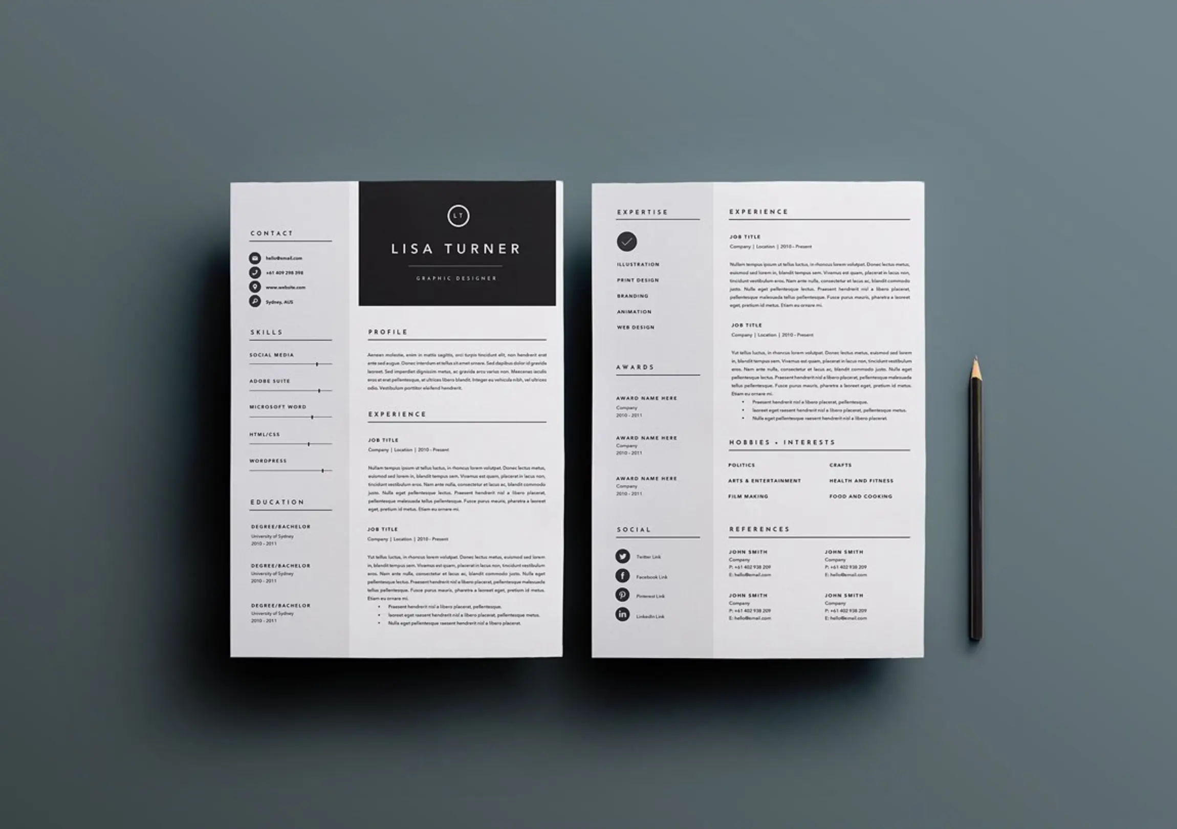 7款精致简洁的个人面试简历模板-稀土区