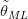 \tilde{\theta } _{ML} 