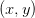 \left( x,y \right)