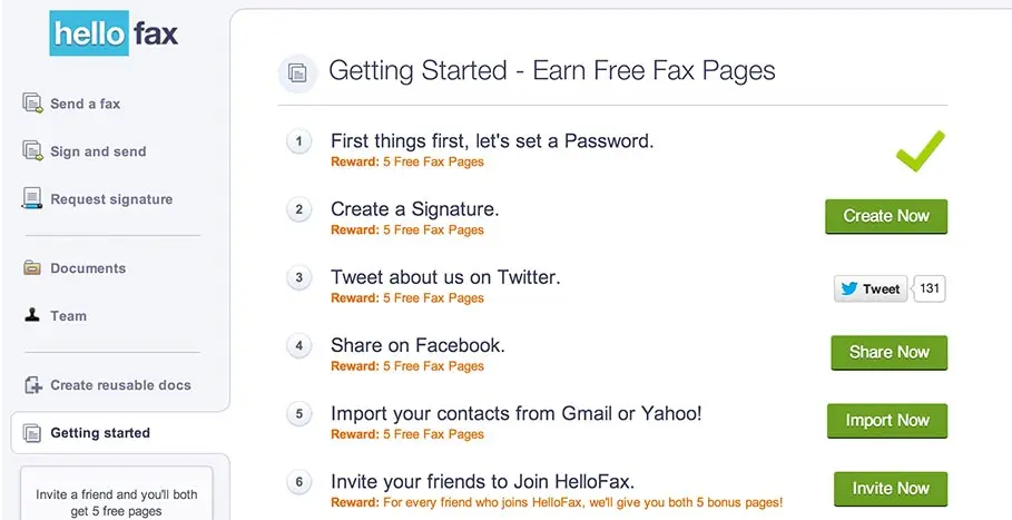 Hello Fax form
